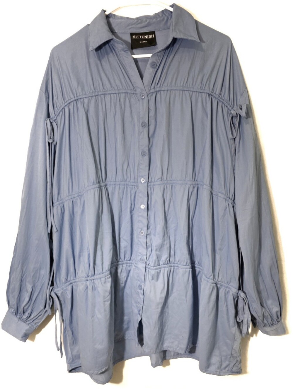KITTENISH Drawstring Oversized Blouse XS